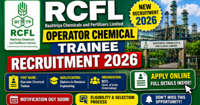 RCFL Operator Chemical Trainee Recruitment 2026
