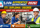 SJVN Apprentice Recruitment 2026
