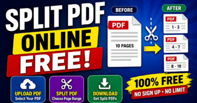 Split PDF Online free