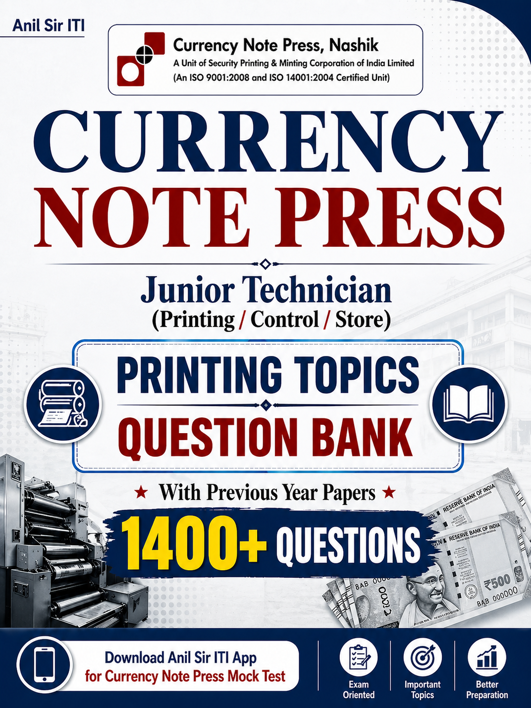 CNP Nashik JT Printing Control Book by Anil Sir ITI