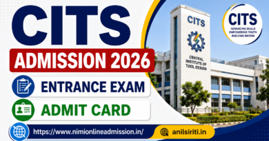 CITS Entrance Exam Admit Card 2026