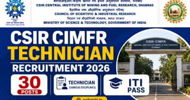CSIR CIMFR Technician Recruitment 2026
