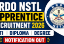 DRDO NSTL Apprentice Recruitment 2026
