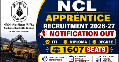 NCL Apprentice Recruitment 2026-27 Notification Out