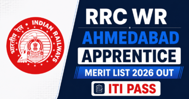 RRC WR Ahmedabad Apprentice Merit List 2026