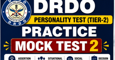DRDO Personality Test (Tier-2) Practice Set 2