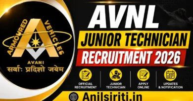 AVNL Junior Technician Recruitment 2026