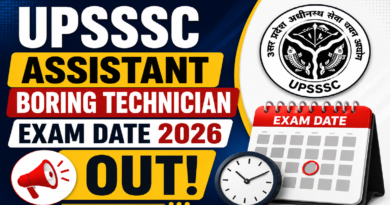 UPSSSC Assistant Boring Technician Exam Date 2026 Out