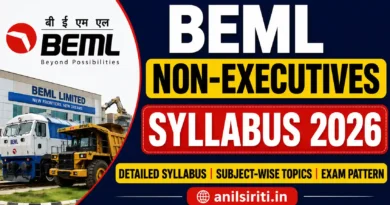 BEML Non Executive Syllabus 2026 Out