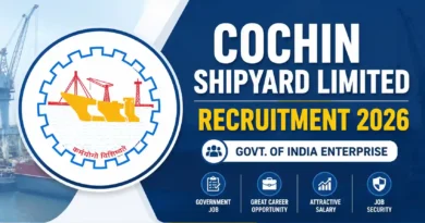 Cochin Shipyard Limited Recruitment 2026