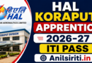 HAL Koraput Apprentice 2026-27 