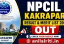 NPCIL KAKRAPAR Result Merit list 2026 Out