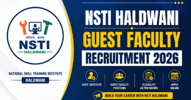 NSTI Haldwani Guest Faculty Recruitment 2026
