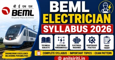 BEML Electrician Syllabus 2026