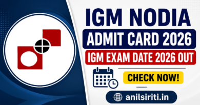 IGM Nodia Admit Card 2026, IGM Exam Date 2026 Out