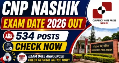 CNP Nashik Exam Date 2026 Out