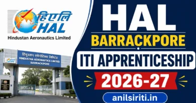 HAL Barrackpore ITI Apprenticeship 2026-27 