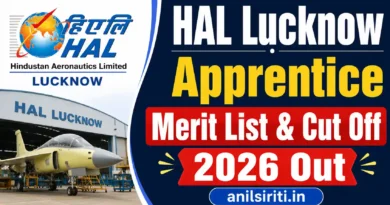 HAL Lucknow Apprentice Merit list and Cut off 2026 Out