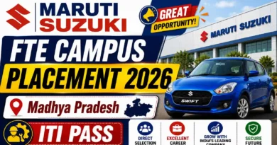 Maruti Suzuki CW Campus Placement 2026 for MP