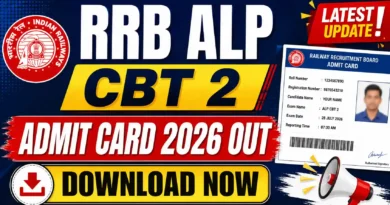 RRB ALP CBT 2 Admit Card 2026 Out