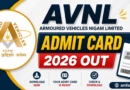 AVNL Admit Card 2026 Official link out