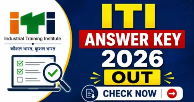 ITI Answer Key 2026 Out