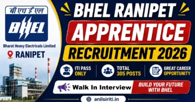 BHEL Ranipet Apprentice Recruitment 2026