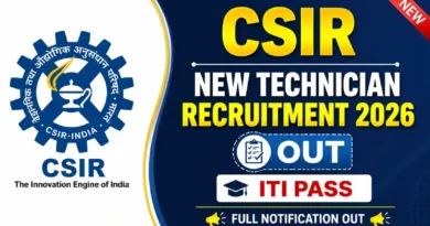 CSIR New Technician Recruitment 2026 Out