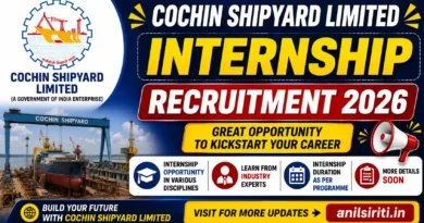 Cochin Shipyard Limited Intership Recruitment 2026