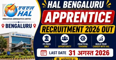 HAL Bengaluru Apprentice Recruitment 2026 Out