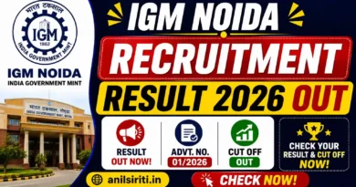 IGM Noida Recruitment Result 2026 Out