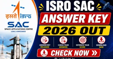 ISRO SAC Answer Key 2026 link Available soon