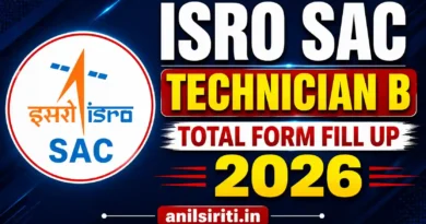 ISRO SAC Technician B Total form fill up 2026
