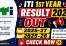 ITI 1st year result 2026