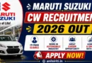 Maruti Suzuki CW Recruitment 2026 Out