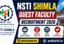 NSTI Shimla Guest Faculty Recruitment 2026