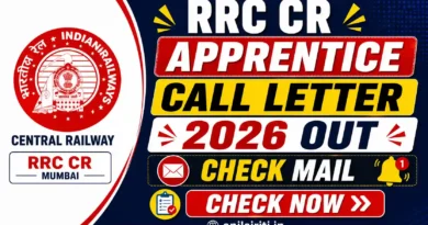 RRC CR Apprentice Call letter 2026 Out