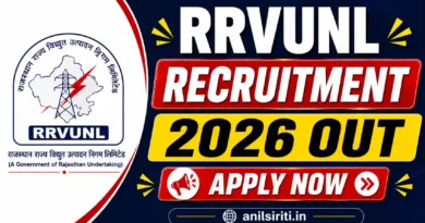RRVUNL Recruitment 2026 Out