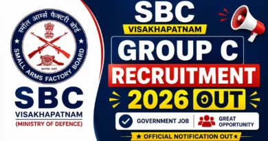 SBC Visakhapatnam Group C Recruitment 2026 Out