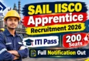 SAIL IISCO Apprentice Recruitment 2026 out