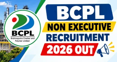 BCPL Non Executive Recruitment 2026 Out