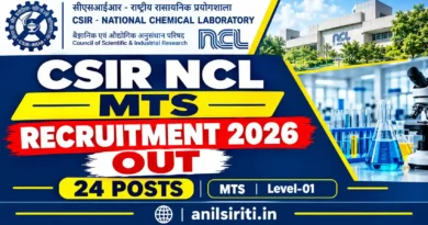 CSIR NCL MTS Recruitment 2026 Out