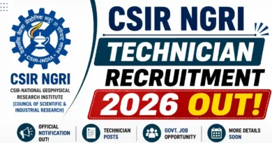 CSIR NGRI Technician Recruitment 2026 Out