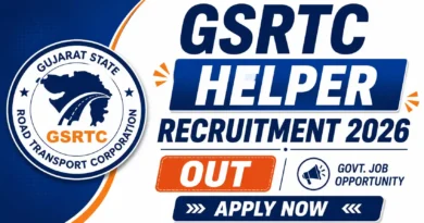 GSRTC Helper Recruitment 2026 Out