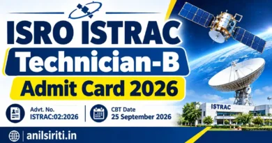 ISRO ISTRAC Technician-B Admit Card 2026
