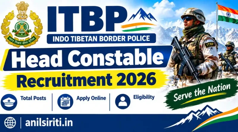ITBP Head Constable Recruitment 2026