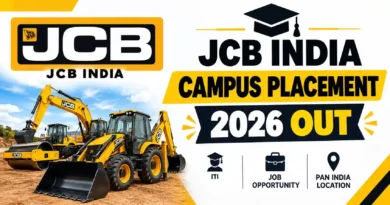 JCB India Campus Placement 2026 Out