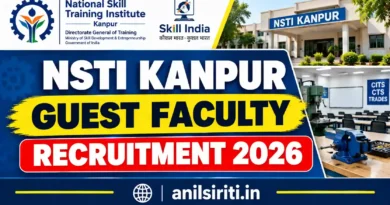 NSTI Kanpur Guest Faculty Recruitment 2026