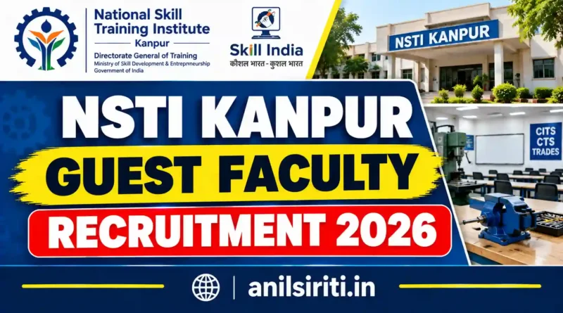 NSTI Kanpur Guest Faculty Recruitment 2026