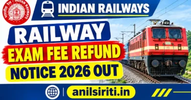 Railway Exam Fee Refund Notice 2026 Out